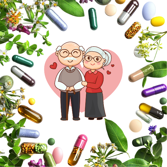 صورة پلی‌فارماسی پیچیده کهنسالی